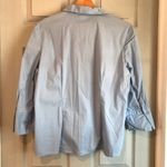 Fashion Bug  Women's L Vintage Y2K Cotton Light Blue Button-Up 3/4 Sleeve Blouse Photo 2