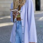 Apparis frida vegan leather mini shirt dress in lilac Purple Size XS Photo 3