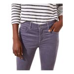 Ann Taylor Loft 26/2 petite inseam purple velvet corduroy the skinny high rise jeans Photo 3