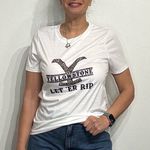 Yellowstone Let ‘Er Rip Graphic Tee Shirt Sz S NWOT White Size L Photo 0
