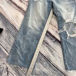 DAZE Denim Cropped Wide Leg Distressed Blue Jeans Size 29 Photo 7