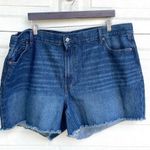 Old Navy  Womens Shorts High Rise Slouchy Straight Jean Denim Cut Off Size 22 Photo 0
