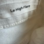 frame denim White Long Le High Flare Wide Leg High Rise Blanc Jeans Sz 27 Photo 9