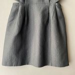 Madewell  sz 12 black & metallic gold sparkle midriff‎ cut out sheath mini dress Photo 3