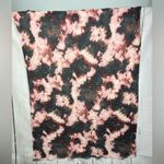 Pink Rust Gray Tie Dye Wrap Warmer Scarf Ribbed Raw Edge Photo 1