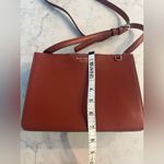 Kate Spade  Eva Crossbody Purse Triple Gusset Leather Chestnut Photo 4