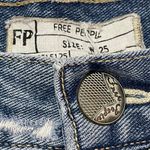 Free People Lace Trim Distressed Denim Shorts - Blue - 25 Photo 8