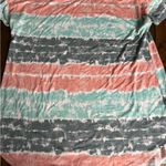 Honeyme  Striped Tie-Dye T-Shirt L‎ Photo 0