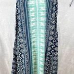 New Direction Navy green and white jersey knit shift dress size small Photo 0