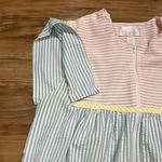 Vintage Vandemere House Coat/Dress Pastel Seersucker Zip Up Robe Nightgown Sz M Size M Photo 8