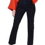 ASOS  River Island Bella Jeans Black Straight Leg Crop Raw Fringe Hem Photo 0