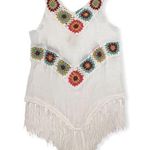 Bohemian Crochet Panel Fringed Cover Photo 0