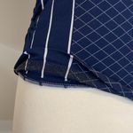 Athleta  Women's Navy White Finish Fast Line Tee Performance T Shirt Stretch Photo 3