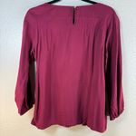 Charming Charlie Charming Charley Burgundy Lace Detail Top SZ:M Photo 1