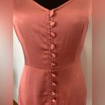 Abercrombie & Fitch PETITE mini pink satin slip dress with adjustable straps. Photo 6