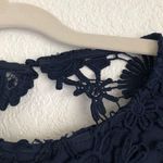 Lulus Romance Language Navy Blue Backless Lace Dress Photo 7