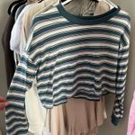 Forever 21  Cropped Long Sleeve Striped Photo 0
