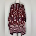 Mossimo Women’s Aztec Knit Oversized Open Front Cardigan Red Size M Photo 1
