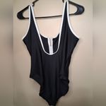 Old Navy  Black Swimsuit with White Accents Photo 3