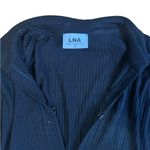 LNA  Black Ribbed Collared Midi Dress Size Small Women’s Casual Wear Photo 1