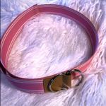 Pink and Tan Belt with Double D Ring Buckle like New Photo 8