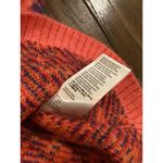 Maeve Anthropologie Holly Sweater Skirt Pencil Alpaca Wool Orange Red Fuzzy M Photo 6