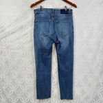 H&M Conscious Mom Cropped Raw Hem Jeans Size 8 Blue Photo 3