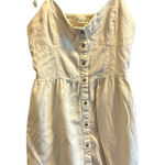 Aerie ‎ Sundress Button Front Sleeveless Tie Strap Mini Dress Summer Casual Small Photo 0