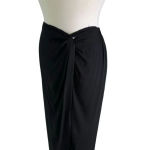 AQUA Swim Womens Black Sarong Beachwear Skirt Cover Up Size XS/S NWT Photo 3