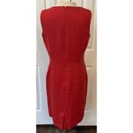 Talbots Dress Sz 8 Dark Coral 100% Irish Linen Sleeveless Closet Staple Spring Photo 1