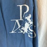 Pas Une Marque Paris Angel & Letters Heather Blue RTW Jogger Sweatpants Size XS Photo 3