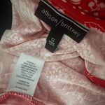 Allison Brittney Red/White Floral Paisley Print Summer Sleeveless Dress NWT Photo 7