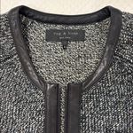 Rag and Bone  Black and White Textured Cardigan Photo 1