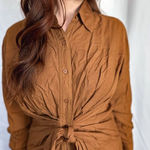 Vintage Mona Lisa Haute Couture Top Orange Photo 0