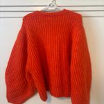 Topshop  Orange Knit Sweater Photo 2