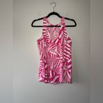 Lilly Pulitzer Minka Top Cotton Capri Yacht Pink White Coastal Sail Size Medium Photo 1