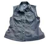 Christopher & Banks  Gray Denim Vest Photo 0