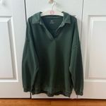 Aerie Happy Henley Everyday Polo in Green Photo 1