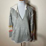 Free People Movement Womens Medium Grey Dream Catcher Hoodie Distressed Boho Gray Photo 1