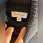 Sweater dress by Free Assembly, charcoal grey, XL, beautiful detailed sleeve Gray Photo 6