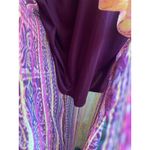 Xhilaration  Women Boho Maxi Sundress Dress L Vibrant Smock Back‎ Festival Beachy Photo 6