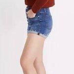 Madewell • High Rise Denim Shorts in Derby Wash: Button Front Edition cuffed Photo 1