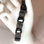 JUDITH JACK Sterling Silver Marcasite & Emerald Cut Smoky Topaz Bracelet Photo 4
