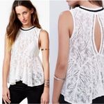 Free People  Maisie Ivory Combo Top White Lace
Sleeveless Small Photo 2