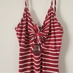 Rebel Sugar  Front Keyhole Tie Striped Spaghetti Strap Dress Size Extra Small XS Photo 2
