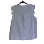 & Other Stories & OTHER STORIES / PARIS ATELIER Linen Scalloped Blouse, Size 12 Photo 10