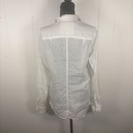 Frank & Eileen White 100% Linen Button Front Shirt Women's Large Photo 2