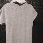 Lilla P Chunky Cowl Neck Short Sleeve Sweater Top Gray Size M Photo 4