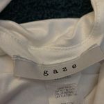 Luxury nwot buttery soft small gaze Floral Leopard Print Bodysuit White Photo 9