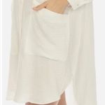 Johnny Was  Calme‎ White Double Pocket Shirt Dress size small Photo 1